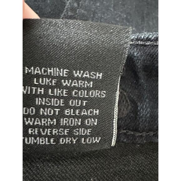 V.I.P. VIP Jeans Juniors Black Extra Ripped Fray Skinny Denim Jeans Size 00 - Picture 6 of 9